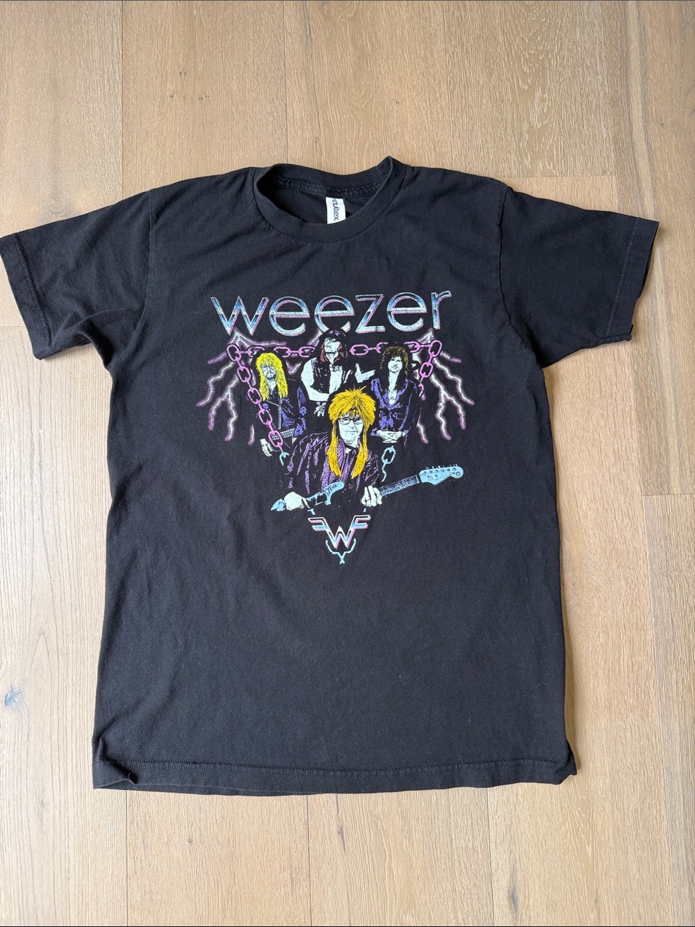 Black Weezer Hella Mega Tour Concert Tee, Size M